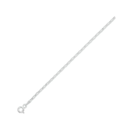 Sterling Silver Mini Figaro Chain, 20