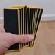 thumbnail image 4 of 100 Piezas /Lote Etiquetas Engomadas de Cinta Sin Cortar de Cubierta de Diapasón Negro Etiquetas Engomadas de Cinta de Agarre de Espuma Negra de 38mm x 110mm, 4 of 5