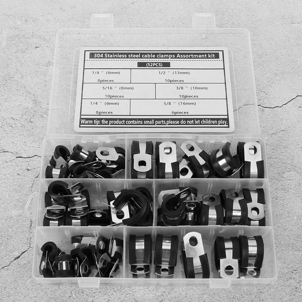 Abrazaderas volantes para cables eléctricos 4,0 mm Paquete de 20 tiras de 5 unidades
