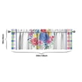 thumbnail image 3 of Kitchen Window Curtains with Rod Pocket over Sink Pioneer Colorful Floral Small Window Treatment Cafe Short Curtains for Bathroom Tier Drapes 54x18inch, 3 of 3