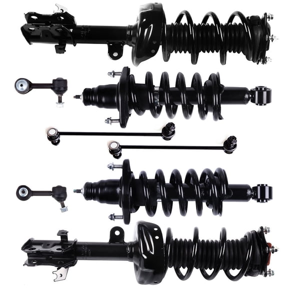 SCITOO 172497L 172497R 272491 272492K750297 Front and Rear pair Strut Spring Assembly Stabilizer Bar Link Fits 2007 2008 2009 2010 2011 for Honda CR-V