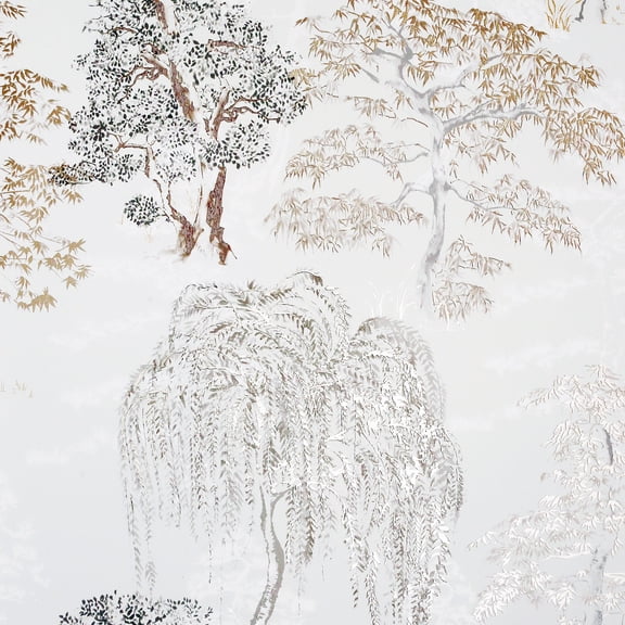 Arthouse Midori Neutral Trees Wallpaper