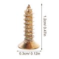 thumbnail image 4 of 50 Uds tornillo de guitarra 3x12mm golpeador fijador de hierro accesorio de pieza de bajo eléctrico, 4 of 7