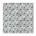 thumbnail image 1 of Fish Bandana, Seafood Cuisine Pattern, Unisex Head and Neck Tie, by Ambesonne, 1 of 2