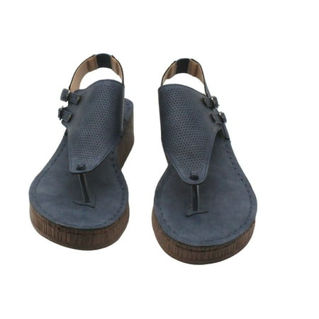 

Journee Collection Women s Mckell Wedge Sandals (Size 9 US )
