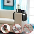 thumbnail image 4 of Couch Cup Holder Tray Silicone Sofa Armrest Tray Large Capacity Couch Armrest Tray Multifunctional Sofa Cup Holder Grey Couch Caddy with Cup Holder for Cups Glasses Remote Control Phone, 4 of 6