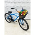 thumbnail image 2 of AlveyTech Universal Front Wire Basket with Quick-Release Mounting Hardware for Bicycles and Scooters - Large Bicycle Baskets with Quick Release Attachment for Bike and Scooter, Fits 1" Diameter Bar, 2 of 9
