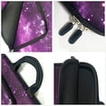 thumbnail image 5 of 11 11.6 12 12.1 12.5 inches Laptop Sleeve Chromebook Case Ultrabook Case Notebook Sleeve PC Messenger Bag Tablet Case Neoprene Handle Sleeve for Kids Men Women, Two Pockets (Purple Galaxy), 5 of 5
