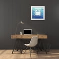 thumbnail image 3 of LightBoxJournal 20x20 White Modern Wood Framed Museum Art Print Titled - Gypsy Sea Blue V3 3, 3 of 4