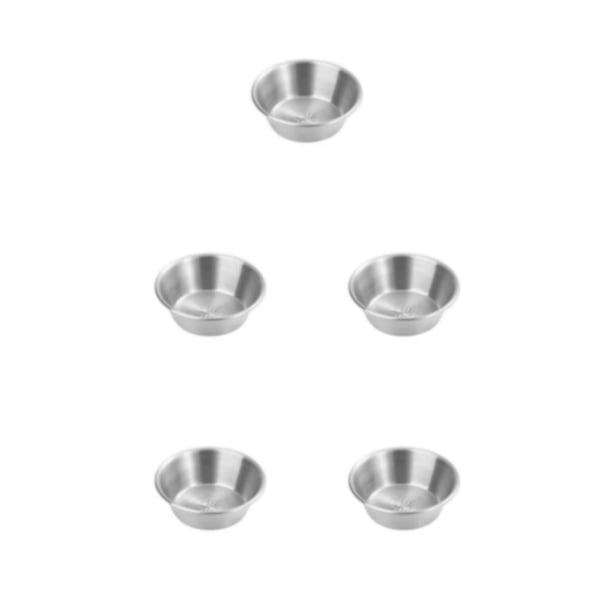 Toystoory Cuenco de inmersión multifuncional de acero inoxidable, solución ligera y portátil, tazas de salsa duraderas de 7cm (lijado) Type2 NO2