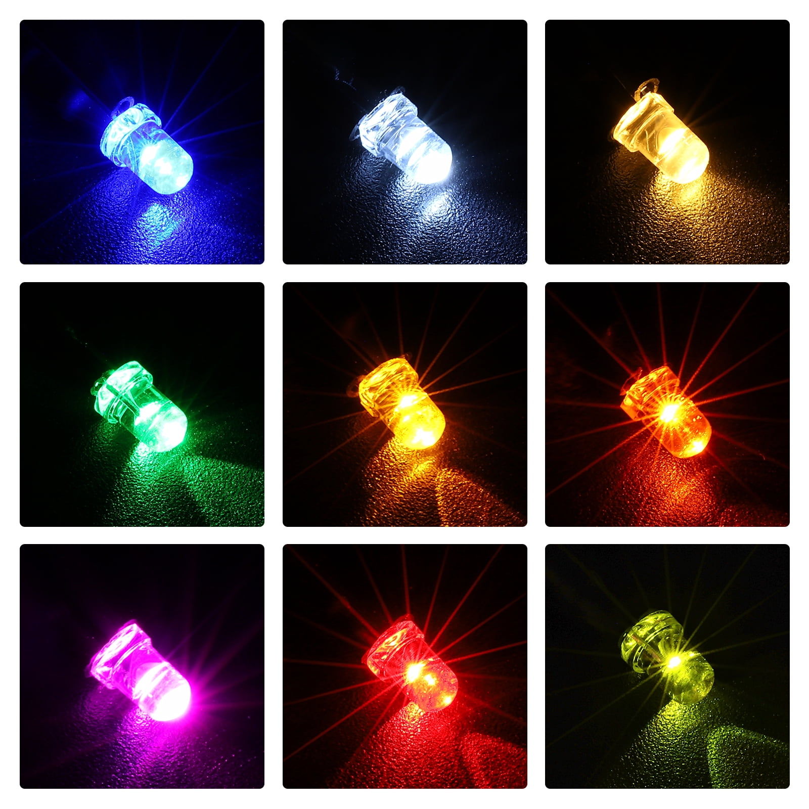 Uxcell 3mm LED Diode Light, 120 Pcs 3-6V DC Pre Wired Mini LED Lights Bulb Light-emitting Lamp for RC DIY Indicator Lighting, Blue
