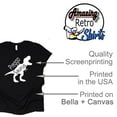 thumbnail image 4 of Preggosaurus Unisex Crew Neck, Pregnancy Announcement Shirt, Surprise Pregnancy Announcement (Black, 3X Large), 4 of 7
