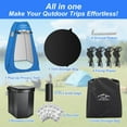 thumbnail image 5 of 16.5'' Camping Toilet with Pop-Up Privacy Tent Set, 5 of 6