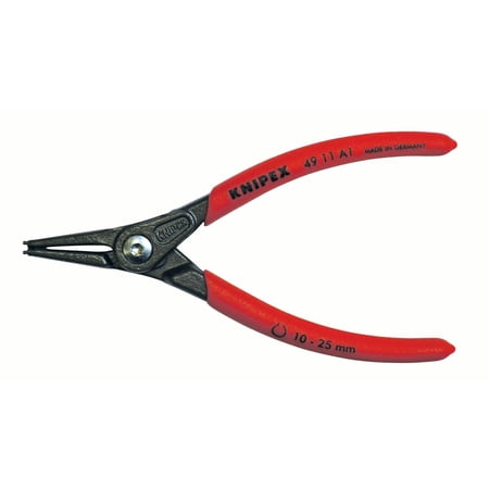 UPC: 0843221002916 | KNIPEX Tools 49 11 A1  5.5-Inch External Straight Precision Retaining Ring Pliers