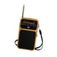 thumbnail image 5 of Radio de bolsillo AM de doble banda multipropósito fácil de usar de alto rendimiento con conector de 3,5 mm Naranja, 5 of 9