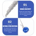 thumbnail image 3 of Shisuyan Constellation Shape Bookmark Blue Metal Natural Stone 2Pack 4.5x0.6in, 3 of 8