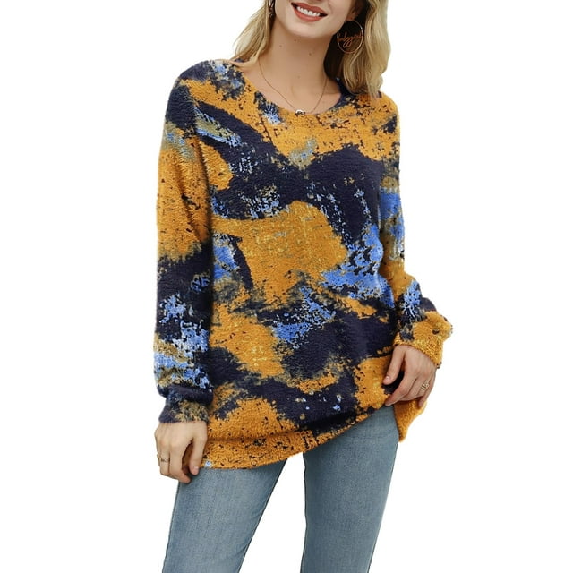 Jersey YESNO para mujer con estampado gráfico navideño 3XL S01 CR141