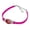Pink, variant on The Flash TV Series Logo Novelty Suede Leather Metal Bracelet