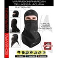 thumbnail image 2 of Schampa Warmskin Pharaoh Deluxe Balaclava Facemask Black, 2 of 2