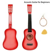 Acoustic Guitar for Beginner, 23 Inch Kids Toy Guitar with Pick & Strings, Pink
