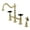 Polished Brass, variant on Kingston Brass KS1275PKXBS Duchess Bridge Kitchen Faucet with Brass Sprayer, Oil Rubbed Bronze