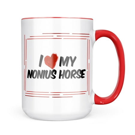 

Neonblond I Love my Nonius Horse Mug gift for Coffee Tea lovers