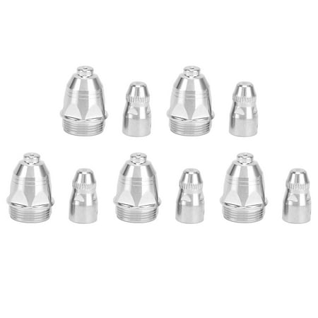 

Big sale P80 Plasma Cutting Torch Consumables Kit Plasma Electrode Cutting Nozzle Set for Plasma Cutting Torch1.3mm