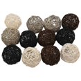 thumbnail image 1 of 12-pack Large Rattan Balls - Decorative Balls For Bowls, Vase Filler, Coffee Table Decor, Wedding P, 1 of 5