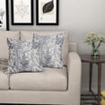 thumbnail image 6 of Blue Leaf Plant Pillow Covers 16X16 Inch Herbs Botanical Fern Vintage Leaves Floral Decorative Pillow Cases Set of 2 Cotton Linen Throw Pillows Farmhouse Home Decor For Sofa Couch Cushion Outdoor, 6 of 6