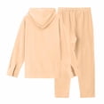 thumbnail image 4 of DHFJKG Mens Tracksuit 2 Piece Set Hoodie Lightweight Long Sleeve Solid Color Pullover Loose Fit Pants Casual Wear Soft Outfit, 4 of 9