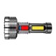 thumbnail image 2 of Linterna LED de cuatro núcleos de alta potencia con carga USB y luz lateral COB - Luz portátil de largo alcance para exteriores para acampada y emergencias, 2 of 9