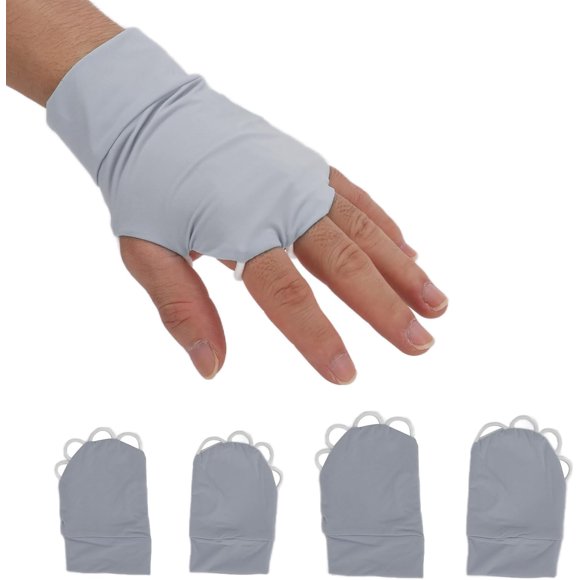 HUGFEGWE UV Protection Ice Silk Outdoor Gloves, Lightweight Fingerless Sun Gloves for Outdoor Sports Golf, Hiking, Sailing CJB91-47780