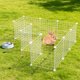 thumbnail image 2 of 1 juego de corralito para cachorros - 35 cm x 35 cm - Corralito para animales pequeños - Jaula de rejilla para conejos, gatitos y cachorros - Valla metálica portátil para interiores y exteriores, 2 of 6