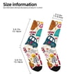 thumbnail image 2 of Honeii London Symbols Print Children's Colorful Socks,Unisex Kids and Toddlers' Cushioned Sock,Kids Athletic Crew Socks,for Everyday Wear and Sports, 2 of 5