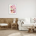 thumbnail image 3 of Stupell Industries Abstract Pink Botanicals Botanical & Floral Painting Gray Framed Art Print Wall Art, 24 x 30, 3 of 9