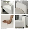 thumbnail image 6 of Modern Velvet Bench for Bedroom End of Bed, Contemporary Design Upholstered Ottoman Bench Seat Couch Window Sitting Fireplace Bench for Bedroom Living Room Foyer Indoor Entryway, Beige, 6 of 7
