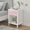 Pink, variant on Noble House 26.8" Kids and Adults Wooden Nightstand, 1-Drawer Bedside Table with Shelf, Silver Handle, White & Gray