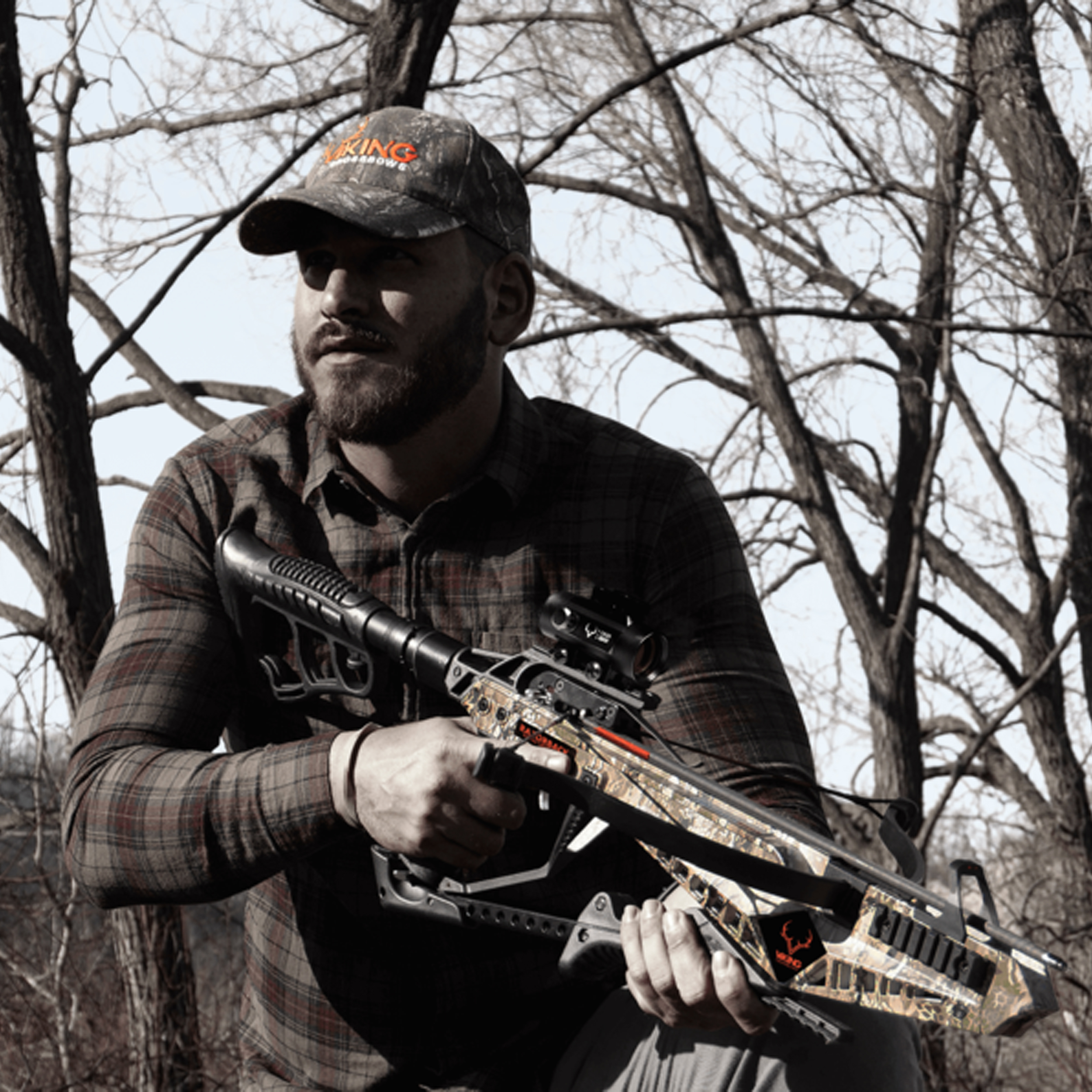 Viking Razorback Compact Crossbow with Crank Cocking Lever 240FPS Camo