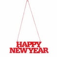 thumbnail image 2 of Gymnture New Year's Day 2pcs 2022 Happy New Year Felt Banner Red Sign for Party Supplies, 2 of 10