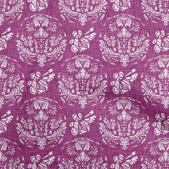 oneOone Viscose Chiffon Magenta Fabric Block Diy Clothing Quilting Fabric Print Fabric By Yard 42 Inch Wide-7M