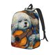 thumbnail image 1 of Fotbe Dog Guitar Starry Night Mochila de Lona con Estampado, Mochila Duradera, Mochila Versátil de Alta Calidad, Mochila Compacta Vintage-Small, 1 of 5