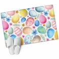 thumbnail image 6 of Easter Bathroom Rug Washable 2x3 Entryway Rug Non Slip Spring Country Colorful Eggs Flower Leaf Plant Front Door Mat Low Pile Indoor Doormat Throw Floor Carpet for Kitchen Bedroom Entrance, 6 of 8