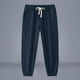 thumbnail image 2 of Amzcrzy Pantalones Chándal Hombre Color Liso Ligeros Suaves Transpirables Elásticos Cintura Lino Cómodos Para Playa Tallas S-2XL Azul, 2 of 5
