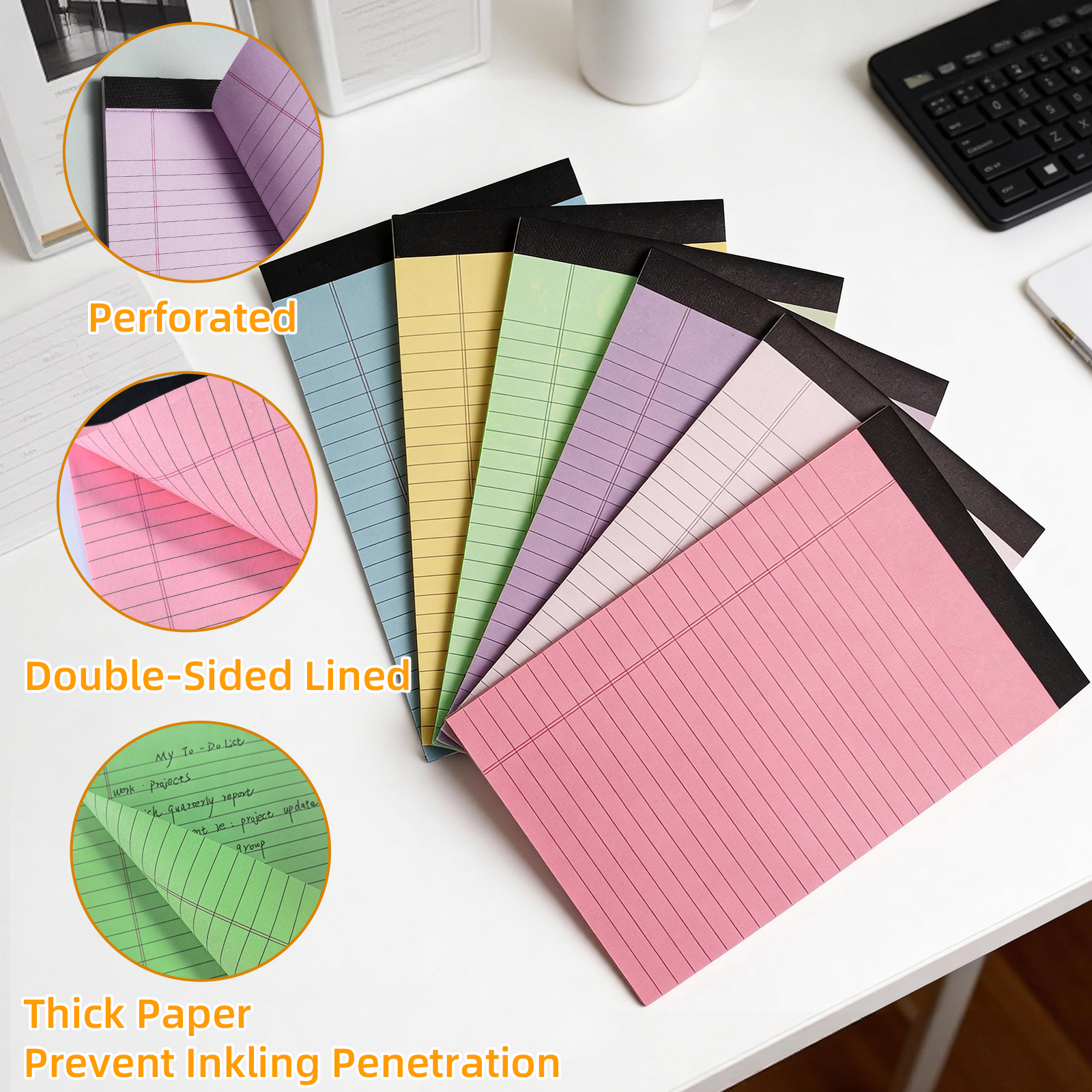 AGCAN Premium Colored Legal Pads, 6 Pack photo 2