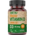 thumbnail image 1 of Suplemento Deva Vegan Vitamins vitamina D3 vegana 90 tabletas x4, 1 of 6
