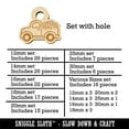 thumbnail image 2 of Cute Truck with Flowers Wood Mini Charms Shapes DIY Craft Jewelry - With Hole - 14mm (26pcs), 2 of 7
