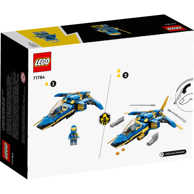 LEGO NINJAGO Jay s Lightning Jet EVO 71784 Upgradable Toy Plane Ninja Airplane Building Set Collectible Birthday Gift Idea for Grandchildren Kids