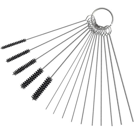 

15Pcs Carburetor Carbon Dirt Jet Cleaner Tool Kit Cleaning Needles with Brushes for Motorcycle ATV Moped Welder Carb Chainsaw Spray