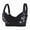 Black, variant on Bras for Older Women Front Closure Wireless Push Up Bras Everyday Wirefree Comfortable Sleep Bralettes Upgraded Senior Bra Summer Comfortable Convenient Bras (Black,48F)