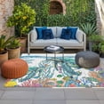 thumbnail image 2 of Ocean Turtle Outdoor Rug for Patio/Deck/Porch, Non-Slip Large Area Rug 4 x 6 Ft, Coastal Animals Seaweed Fish Coral Marine Life Indoor Outdoor Rugs Washable Area Rugs, Camping Rug Carpet Runner, 2 of 8